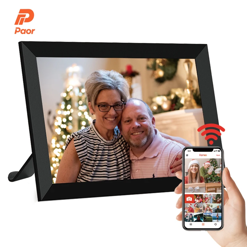10.1 Inch WiFi Digital Picture Frame China Wholesale Offering Smart Touch Screen Electronic Photo Album