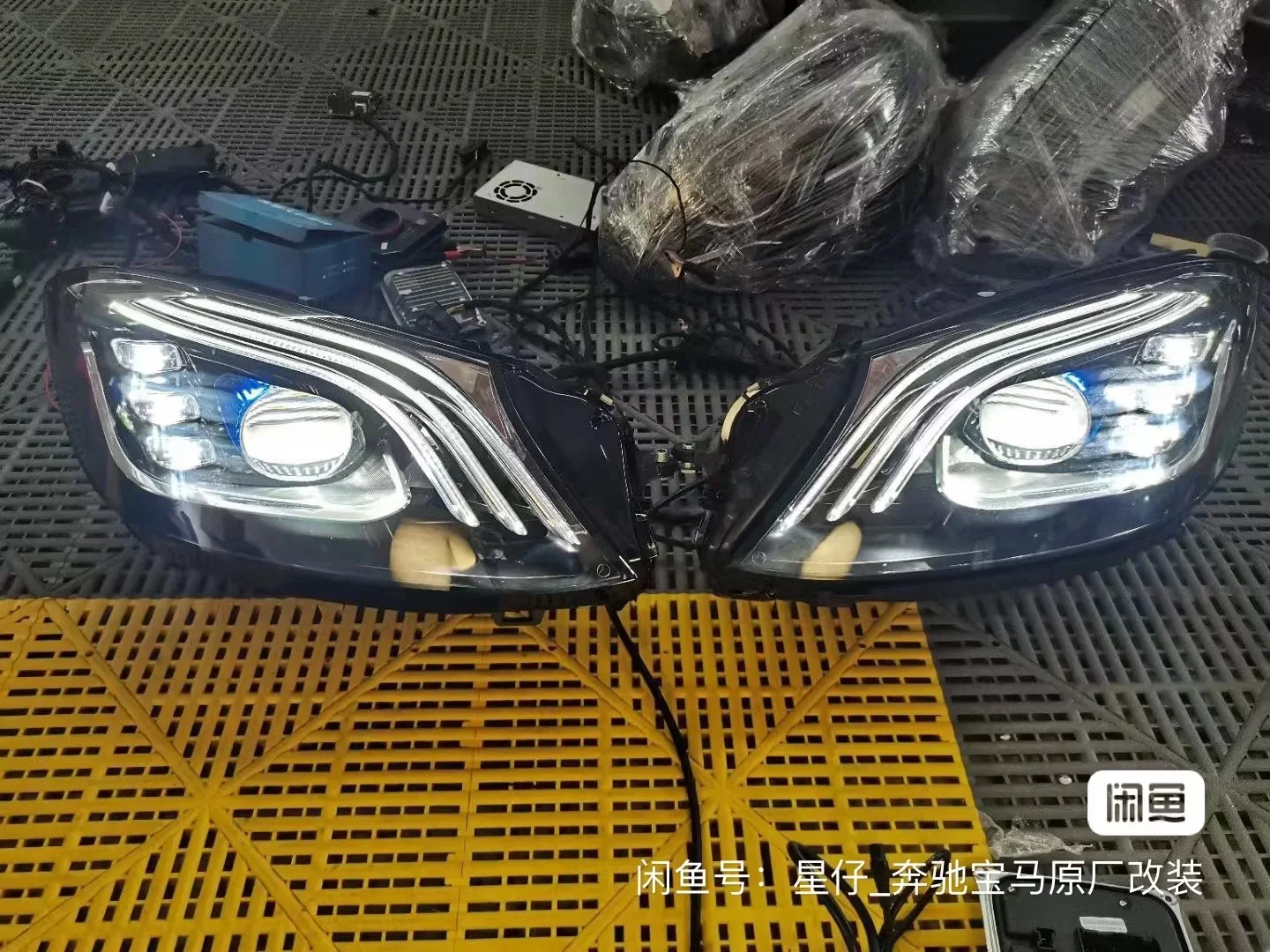 Suitable For Mercedes-Benz W222 headlight Modified Front Lamp For S Class Without Night Vision  2018 2019 2020