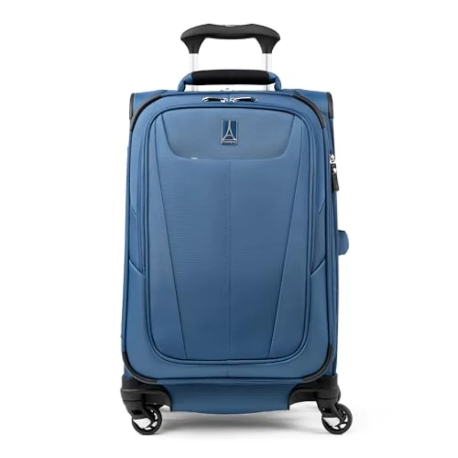 

Travelpro Maxlite 5 Softside Expandable Luggage with 4 Spinner Wheels Lightweight Suitcase for Men and Women Ensign Blue Carry-