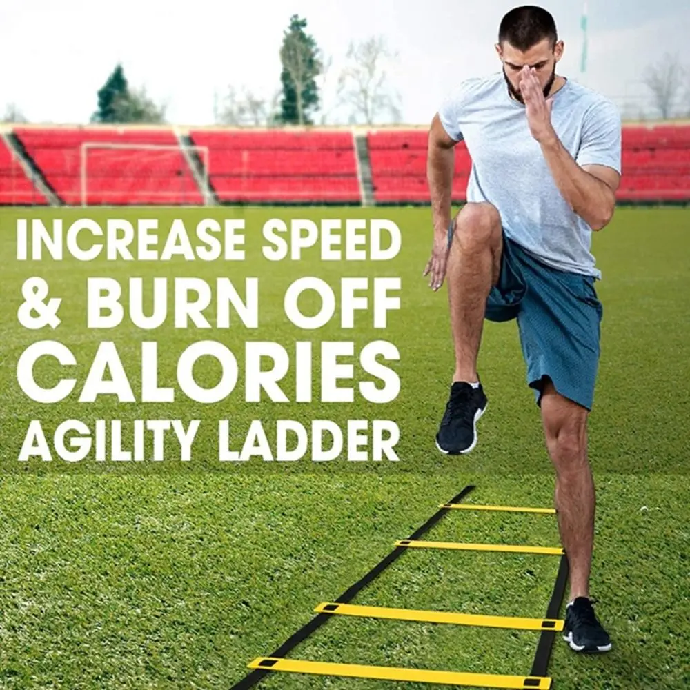 Accesorios para saltar, cuerda para entrenamiento de fútbol, escaleras de entrenamiento, escalera ágil, entrenamiento, escalera de velocidad de fútbol