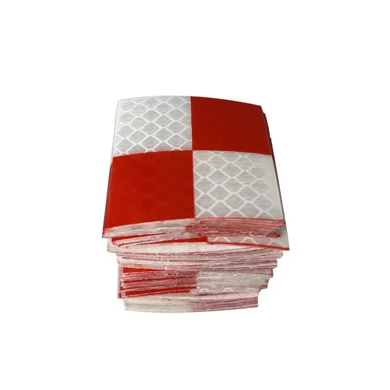 Imagem -05 - Grade Vermelha e Branca Refletor Folha para Estação Total Levantamento Geografia Reflexivo Adesivo 100 Pcs Tamanho 40x40 mm