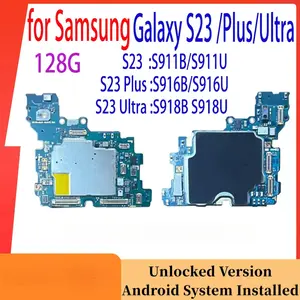 Bilashmart 100% Unlocked Motherboard Samsung Galaxy S23 S911U S911B S23 Ultra S918U S918B S23 Plus S916B S916U Logic Board Plate