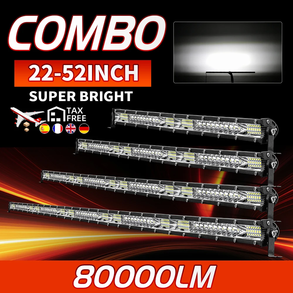 CO LIGHT Supler Slim 42 "Offroad 32" barra de luz LED Spot Flood 4x4 luz de trabajo LED todoterreno para Tractor barco 4WD 4x4 camiones coche Suv
