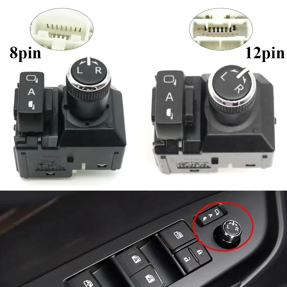 

Регулятор управления зеркалом заднего вида для салона автомобиля, электрический складной переключатель заднего вида для Toyota Highlander 2015,