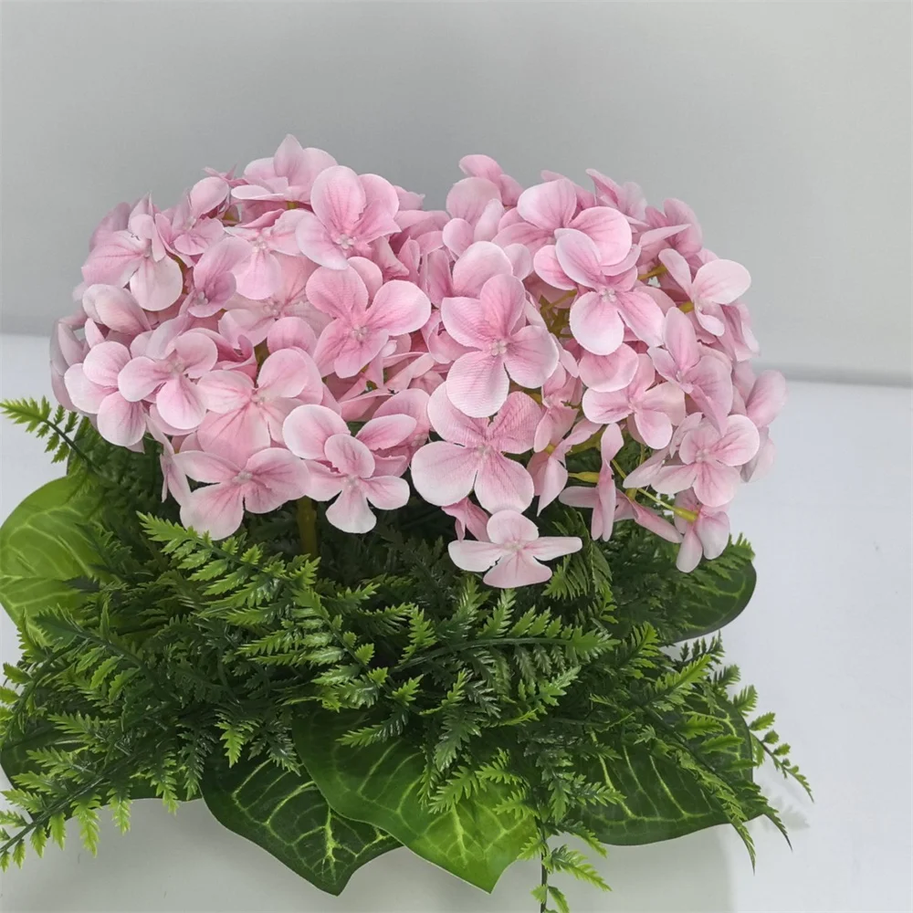 

artificial flower Simulated hydrangea potted plants Home furnishing wedding desktop decoration For the wedding party