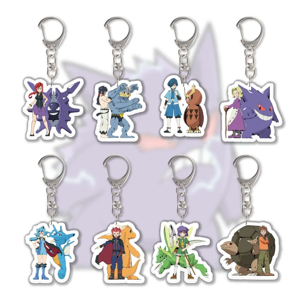 

Diy Custom Agatha Kris Lurantis Green Misty Lance Sabrina Buck Blaine Koga Anime Acrylic Keychain Cute Cartoons Backpack Pendant