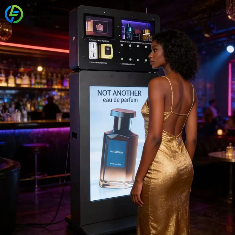 Customized Luxury Smart Standing Fragrance Perfume Vending Spray Machine Business Automatic Vending Machine for Perfumes Spray