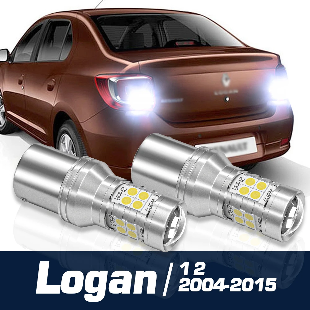 2x LED Backup Light Reverse Lamp Blub Accessories Canbus For Renault Logan 1 2 2004-2015 2006 2007 2008 2009 2010 2011 2012 2013