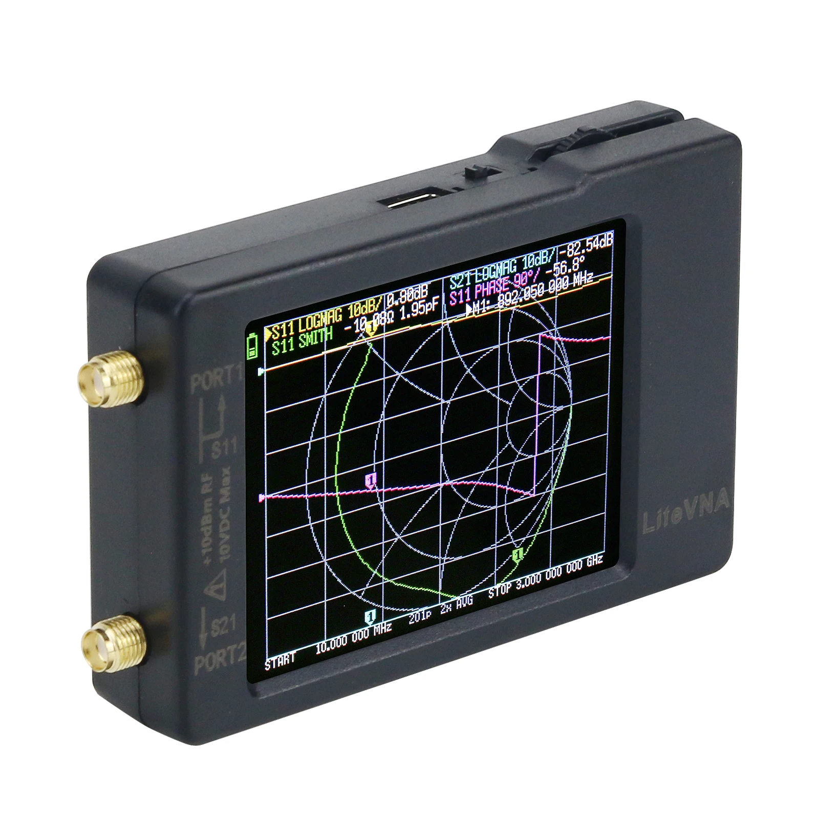 

LiteVNA 50Khz-6.3Ghz Vector Network Analyzer Antenna Analyzer with 2.8" Display For MF HF VHF