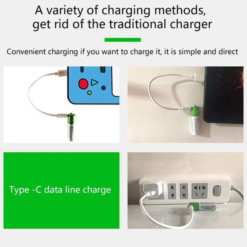 Rechargeable Battery for LED Light Toy NI-MH 1.5V AA Battery Replacement Environment for Protection Batteries New Dropship