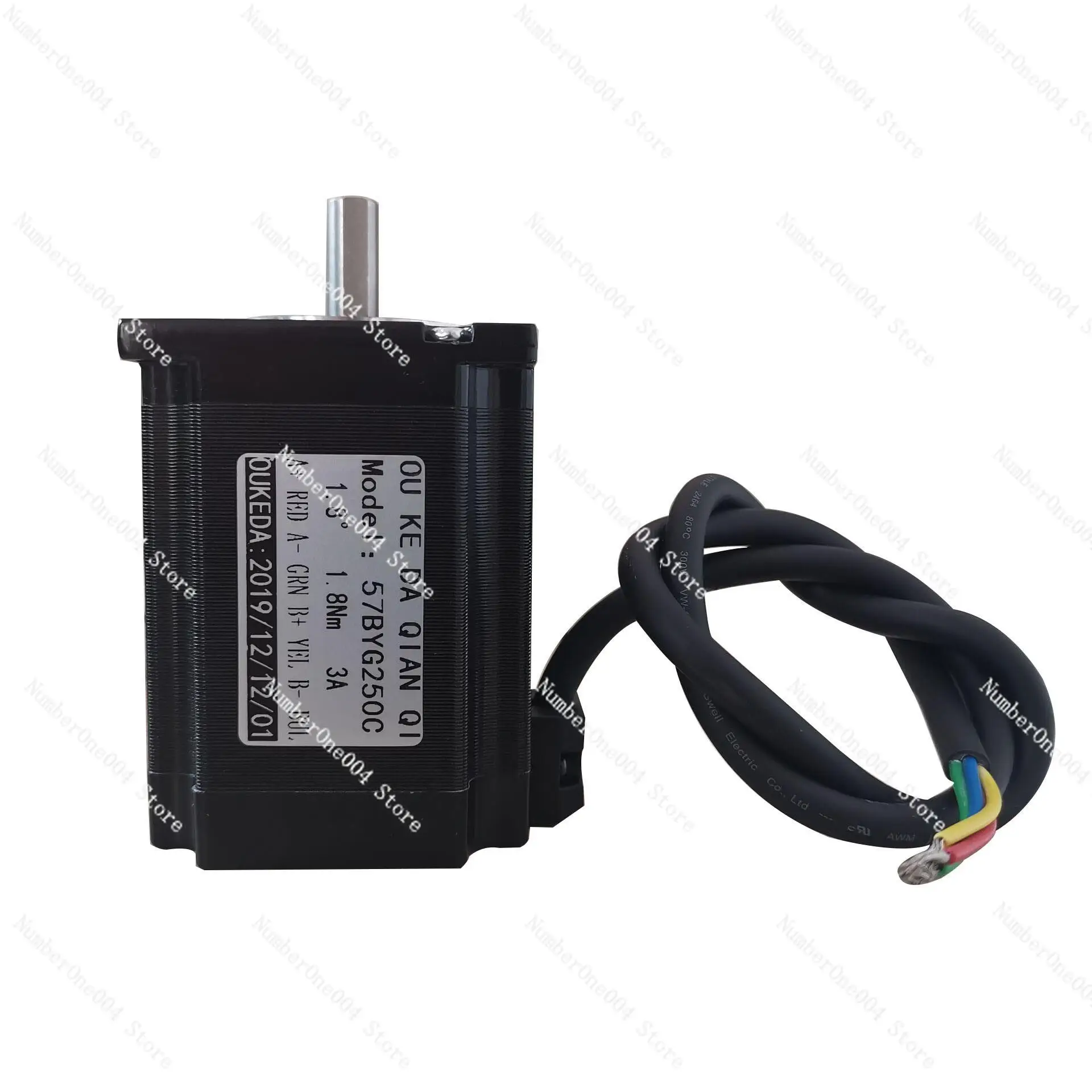 

57 Шаговый двигатель 57BYG250C Диаметр вала 8 мм 1,8 нм Двухфазный четырехпроводной