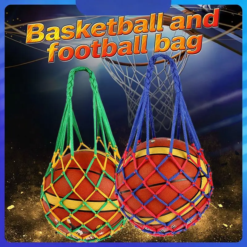 

Football Net Bag Nylon Bold Storage Single Ball Carry Portable Equipment Outdoor Sports Soccer Basketball Volleyball