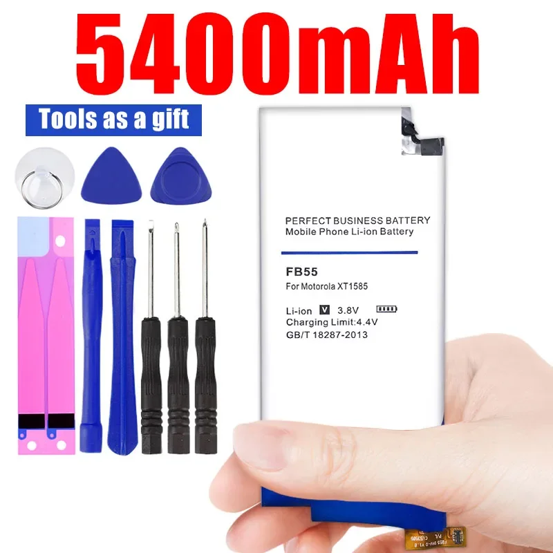 Fb55 5400mah Battery for Motorola Moto Droid Turbo 2 Xt1585 Xt1581 Xt1580 x