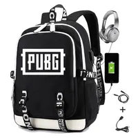 Playerunknown's Battlegrounds Backpack Men Print PUBG Kids School Bags for Girls Boys Functional Waterproof Back Pack