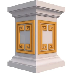 ABS Plastic Roman Column Pedestal Mold, Strong Pillar Seat Mold, Flower Pot Seat Mould, Planter Urn Stand Moldings, Diamond