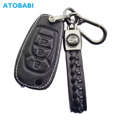 Leather Car Key Case Auto Accessories For Chevrolet Cruze 2016 2017 2018 Sonic Spark Trax 2019 Remote Fobs Cover Keychain Holder