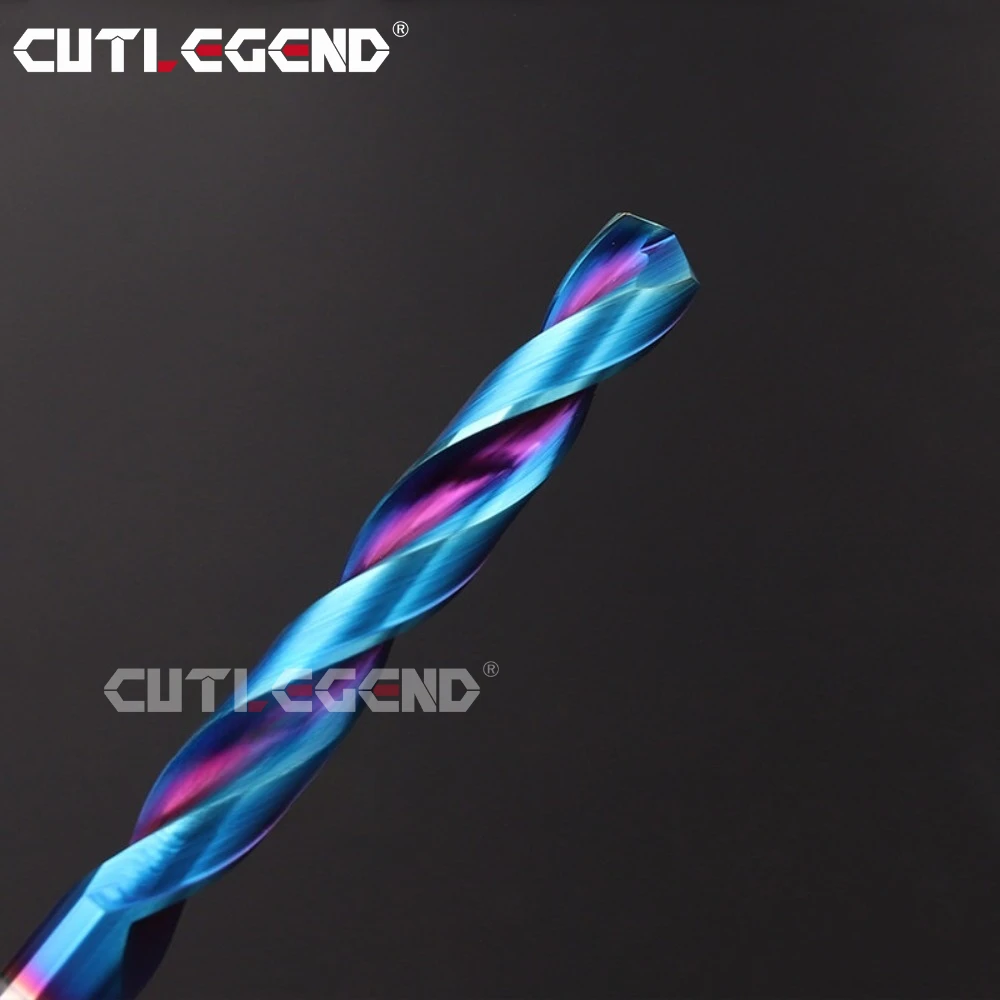 CUTLEGEND HRC70 Vollhartmetall-Bohrer Nano-Blau-Beschichtet Gerader Schaft Hartmetall-Spiralbohrer 1,0-17mm für gehärteten Stahl – Detail 5