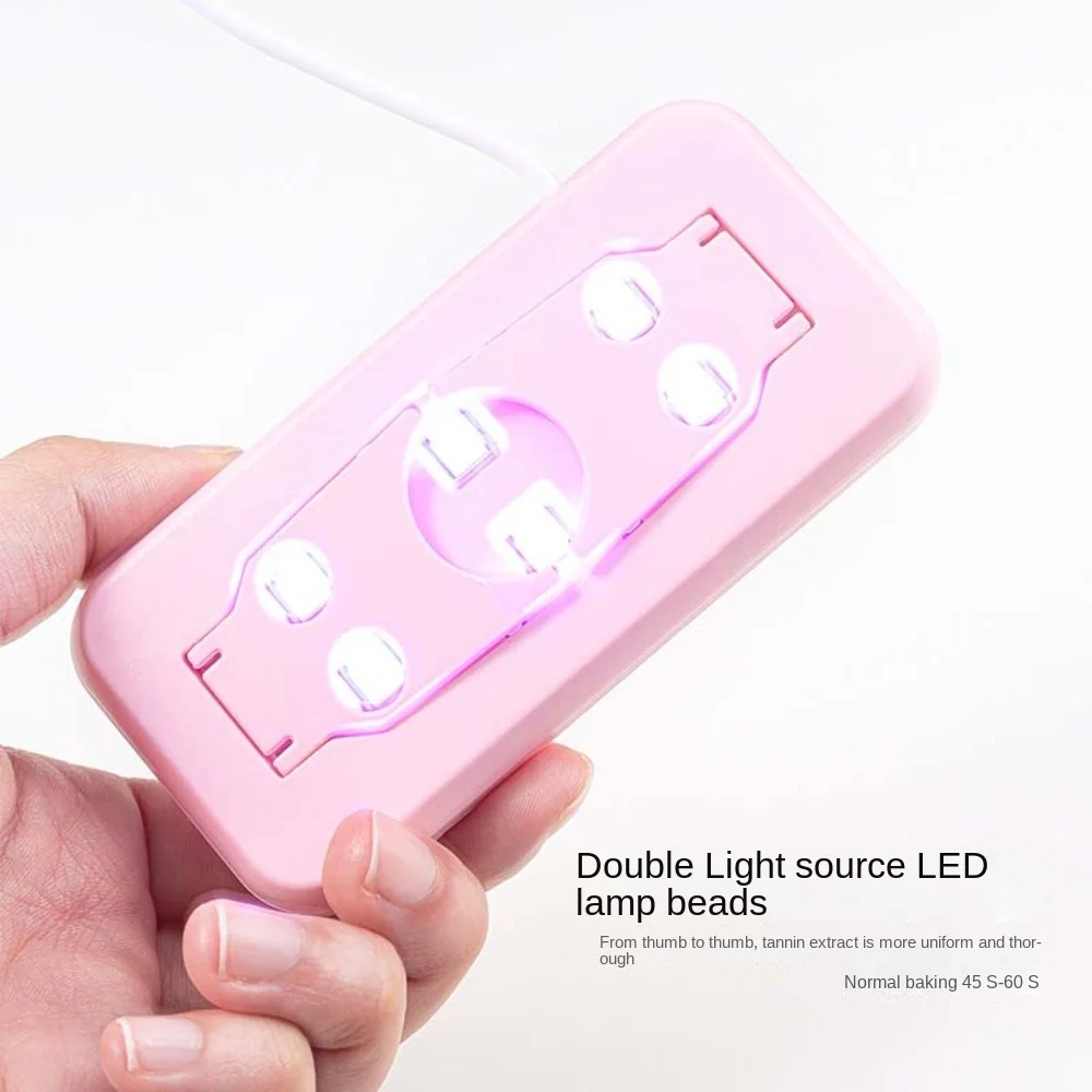 Mini sèche-ongles UV LED, lampe de séchage de vernis gel durci, photothérapie des ongles, séchage rapide, séchoir de vernis gel, blanc, 6W