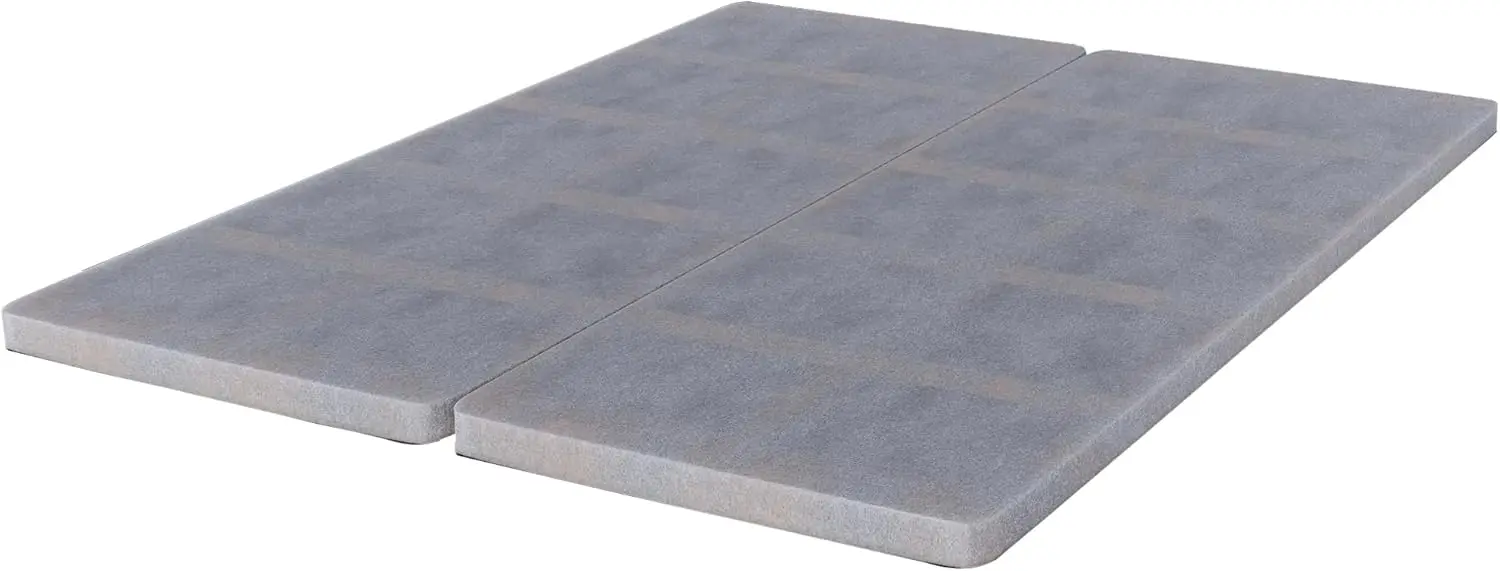 Queen Size Wood Bunkie Board, 1.5-Inch, Fully Assembled, Grey, Improved Comfort and Support for Mattress/Bed