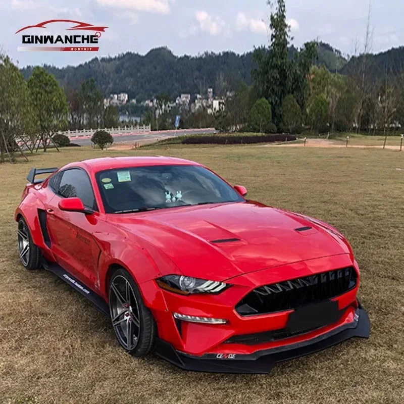 

Factory hot salesCustomized FRP Material Wide Body Kit for Mustang 2015-2019 Upgrade Front Bumper Lip Rear Diffuser Wheel Car B