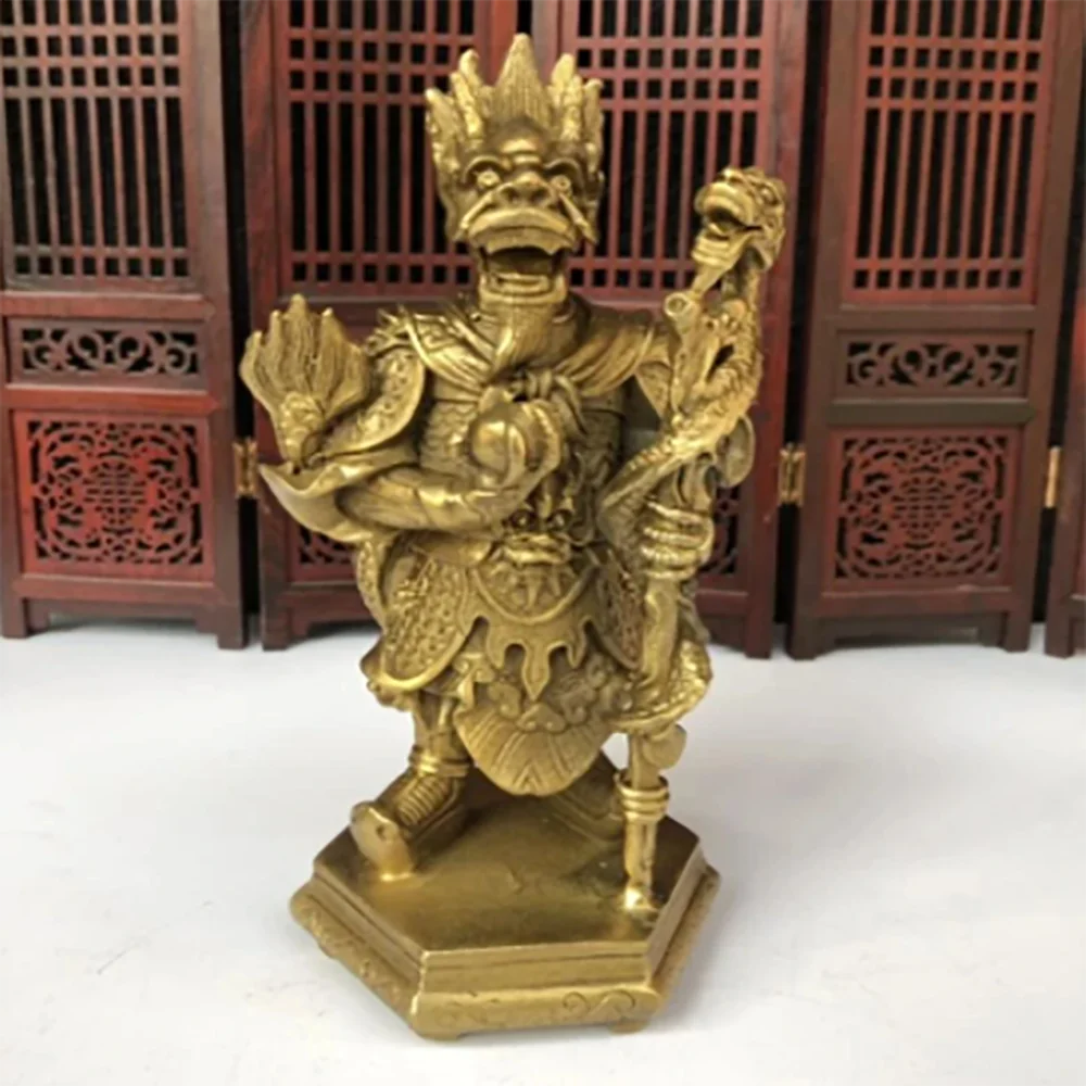 

China brass East Sea dragon king crafts statue