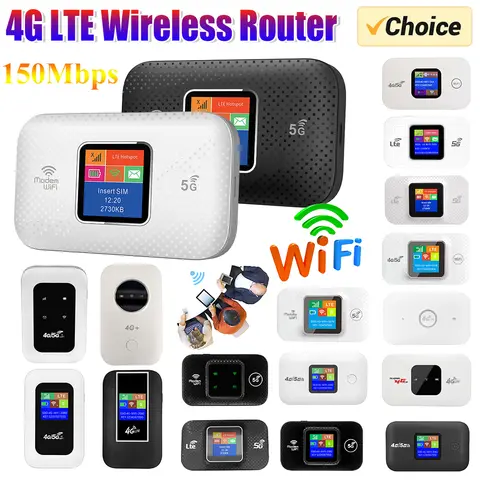 4G/5G Mobile WIFI Router 150Mbps 4G LTE Wireless Router With Sim Card Slot Portable Pocket MiFi Modem Car Mobile Wifi Hotspot