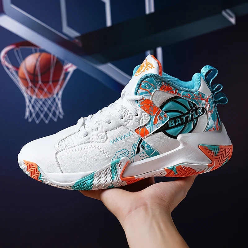 

Высококачественные баскетбольные кроссовки, водонепроницаемая повседневная спортивная обувь, осенняя спортивная обувь, амортизирующая и дышащая баскетбольная обувь.