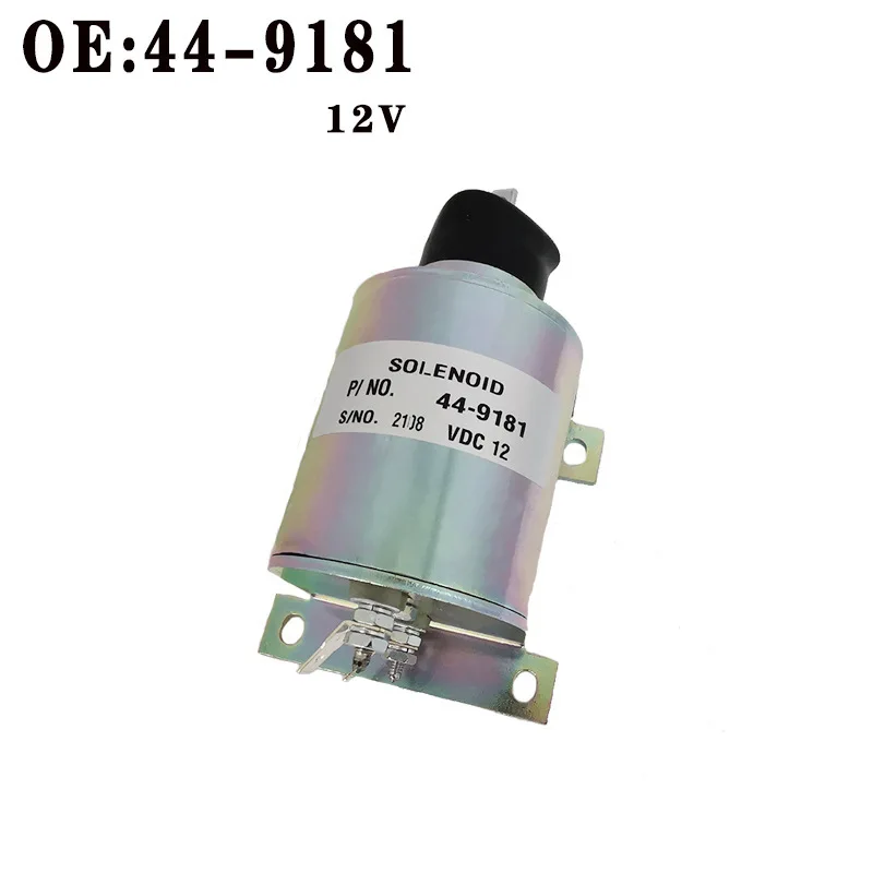 Excavator loader engineering machinery 449181 flameout solenoid valve 44-9181 for Yangma 12V accessories