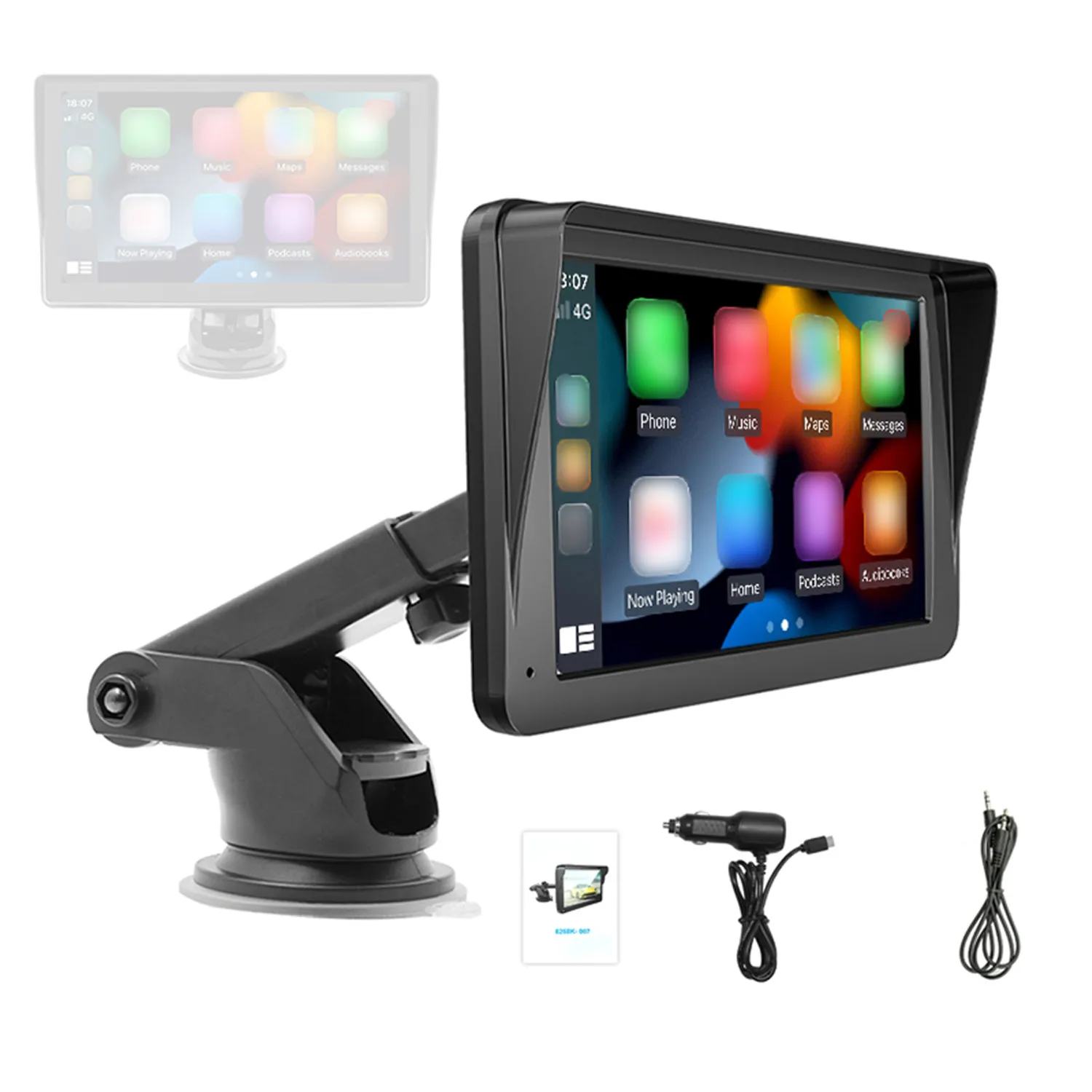 

7 inch Car Radio Wireless CarPlay Multimedia Video Player Android Auto Portable Touch Screen For Rear View Camera With USB AUX