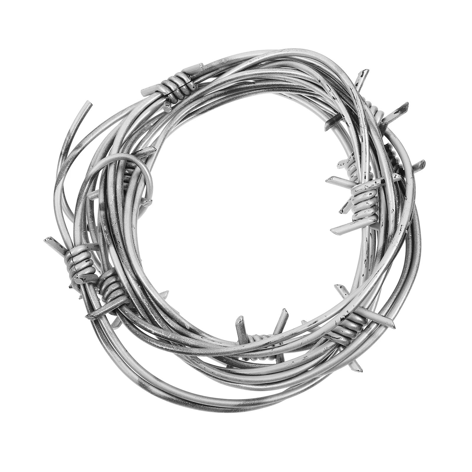 Wire Chain Props Halloween Barbed Wires Photobooth Artificial Pvc Fake Rusted Decoration Office