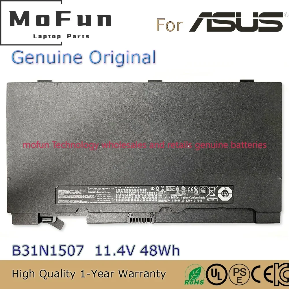 

2025 New Original B31N1507 11.4V 48Wh Notebook Battery for Asus B8430UA P5430UF P5430UA PU403UA BU403UA 3ICP7/80/80