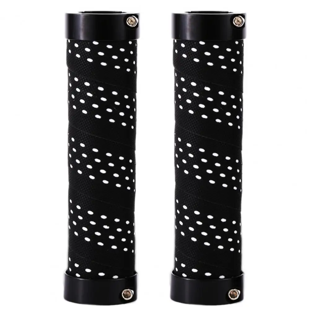 Bicycle Grips 2Pcs Shock-absorbing Anti-slip Bike Handlebar Cover Bilateral Locking Grip Protective Sleeve for MTB Parts