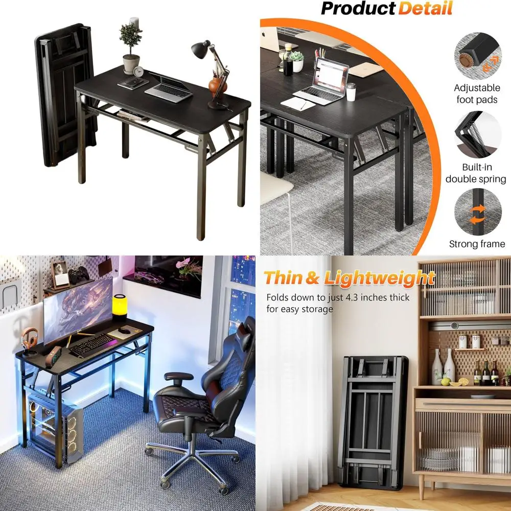 39.4" Folding Desk,…
