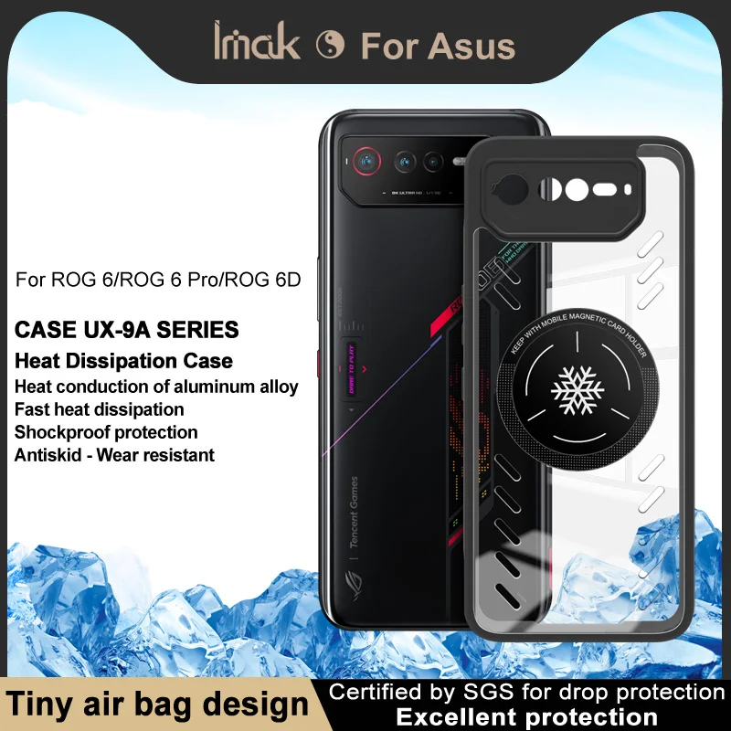 

IMAK Asus ROG 6 — ROG Gaming Phone 6 — ROG 6 Pro — ROG Gaming Phone 6 Pro — ROG 6D Case UX-9A [Модель охлаждения]