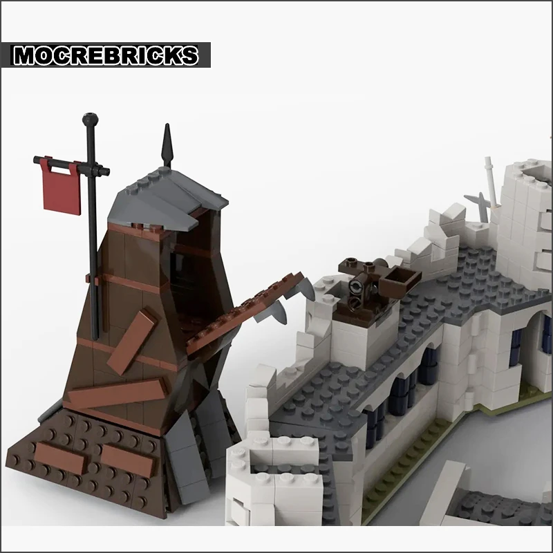 Famous Movie Scenes  Architecture White Castle City MOC Ring Building Block Technology Bricks Model  Assembly Children's Toys Co