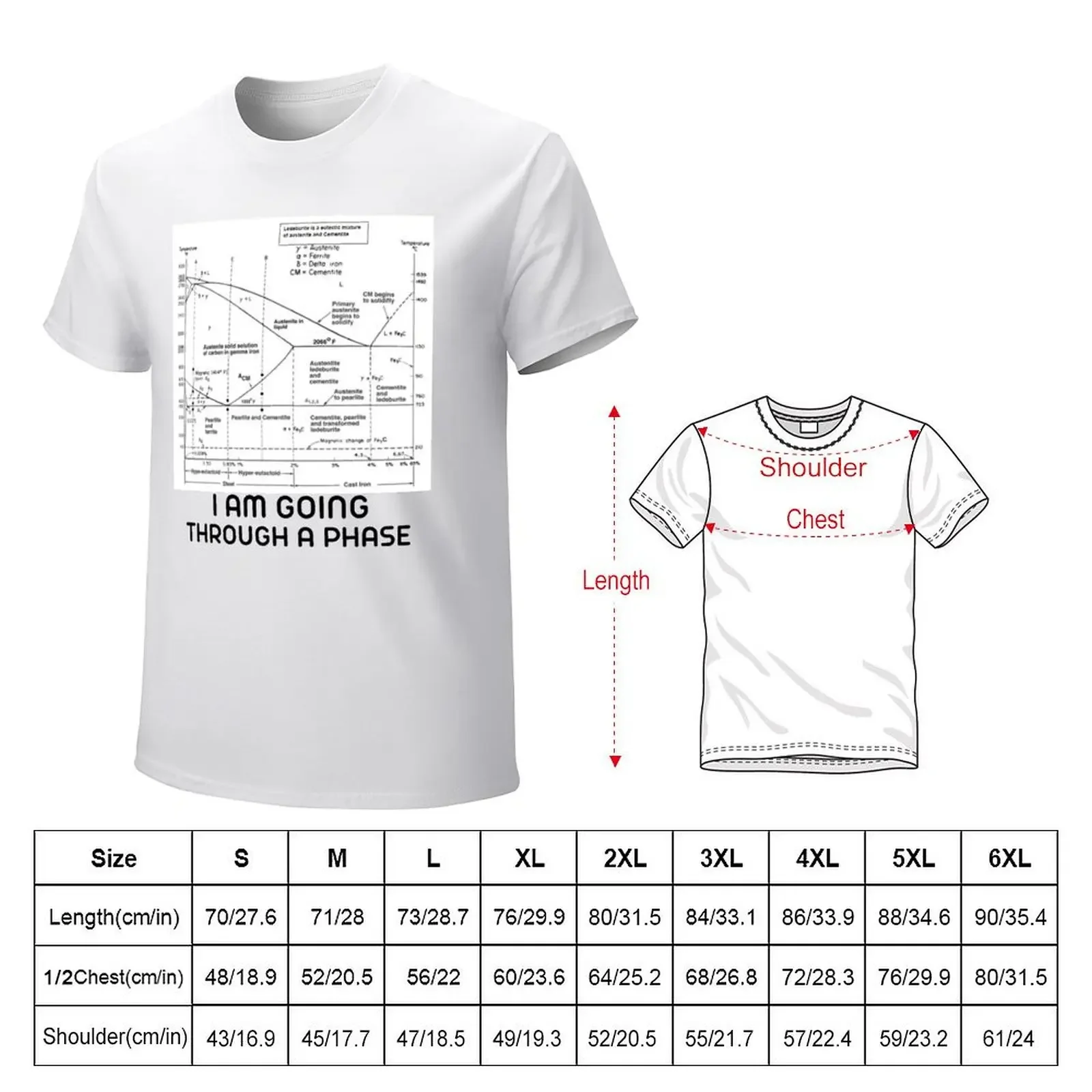 I AM GOING THROUGH A PHASE, Iron Carbon Phase Diagram Gift T-Shirt cheap stuff Blouse boys animal print clothes for men