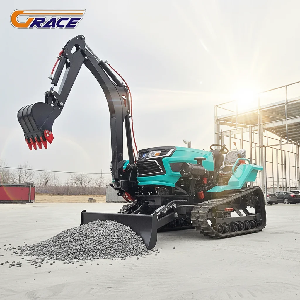 

New Hot Sale 35HP Crawler Tractor For Sale Small Farming Project With Hydraulic Excavation And Dozer Attachment