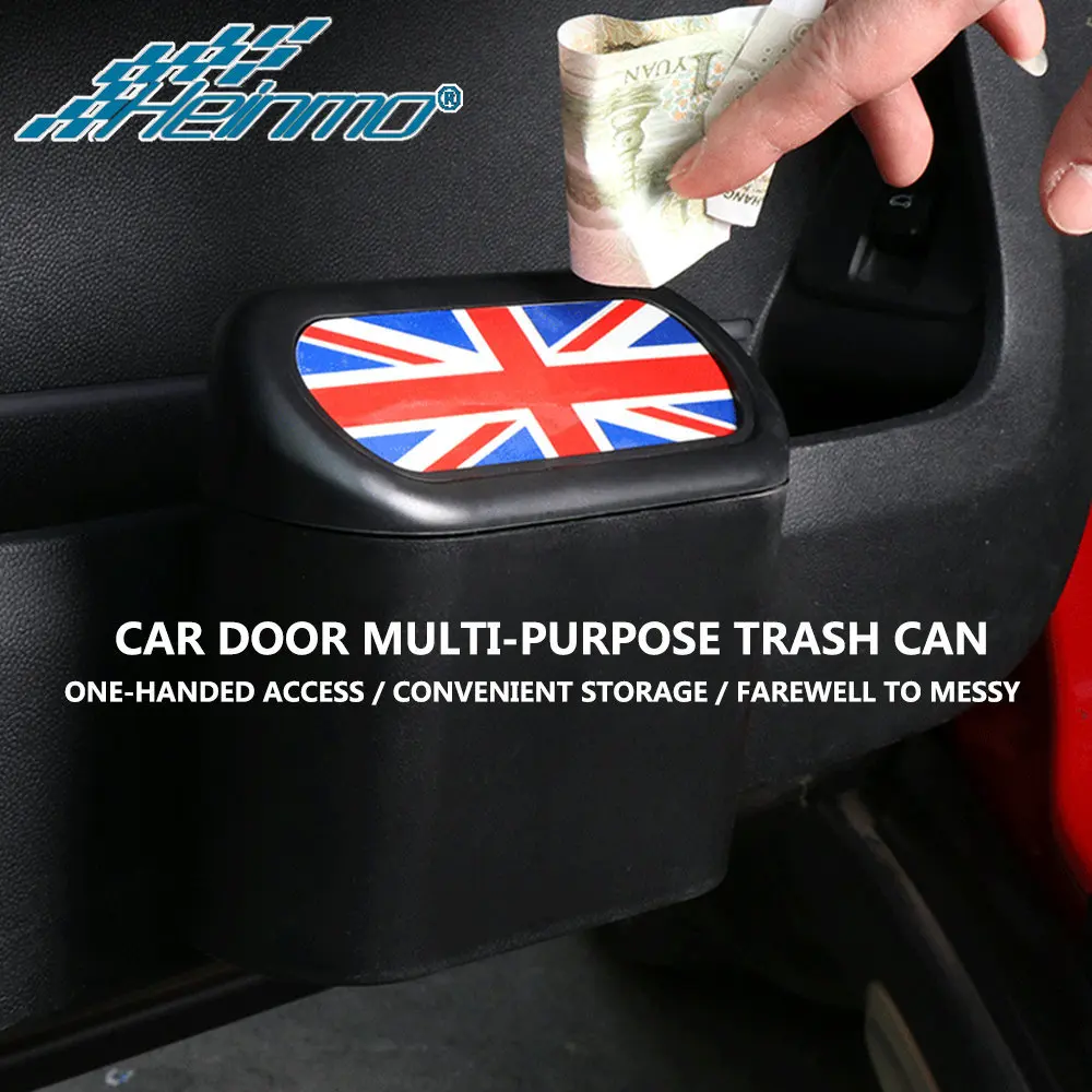 صندوق تخزين سلة المهملات المعلقة للسيارة لميني كوبر R55 R56 R57 F54 F55 F66 F65 F60 كونتري مان كلوبمان مع مشبك