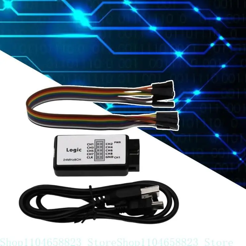 

USB-анализаторы логики Устройство UART IIC SPI Отладка Частота дискретизации 24 МГц 8-канальные анализаторы логики для ARM FPGA M100 SCM