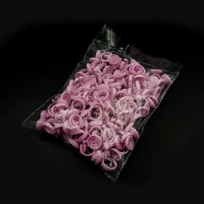 100 pz Ciglia Finte Fioritura Tazze Titolare Piantare Innesto Fioritura Rapida Sun Flower Fan Estensione Delle Ciglia Colla Anello Strumento di Trucco