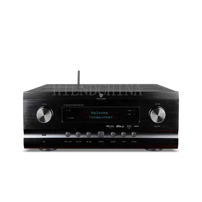 Winner AT-3000 Professional High-Power Bluetooth 11.3 Channel Panoramic Sound 4K/HD Home Theater Amplifier 120W/240W/8Ω