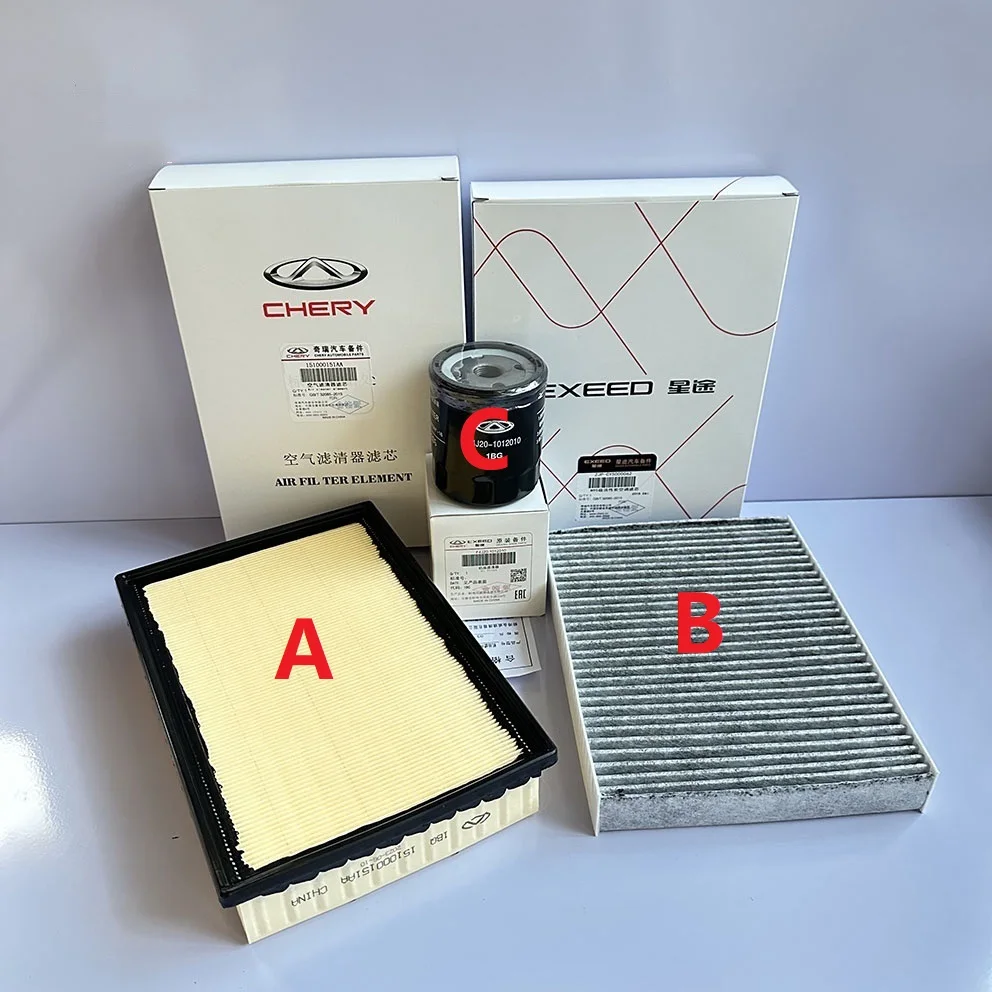 Filters set for Chery EXEED Stellar 2.0T Air/Cabin or Air conditioning/Oil Filters set for Chery EXEED Stellar 2.0T