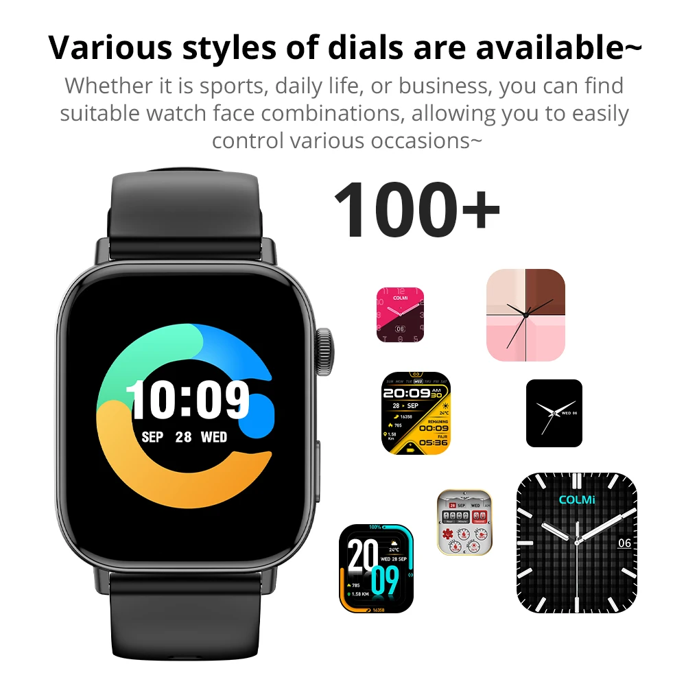 New COLMI C8 Max Voice Calling Smart Watch 1.93" Large HD Color Display Health and Fitness Tracking Smartwatch for Men and Women - Image 3
