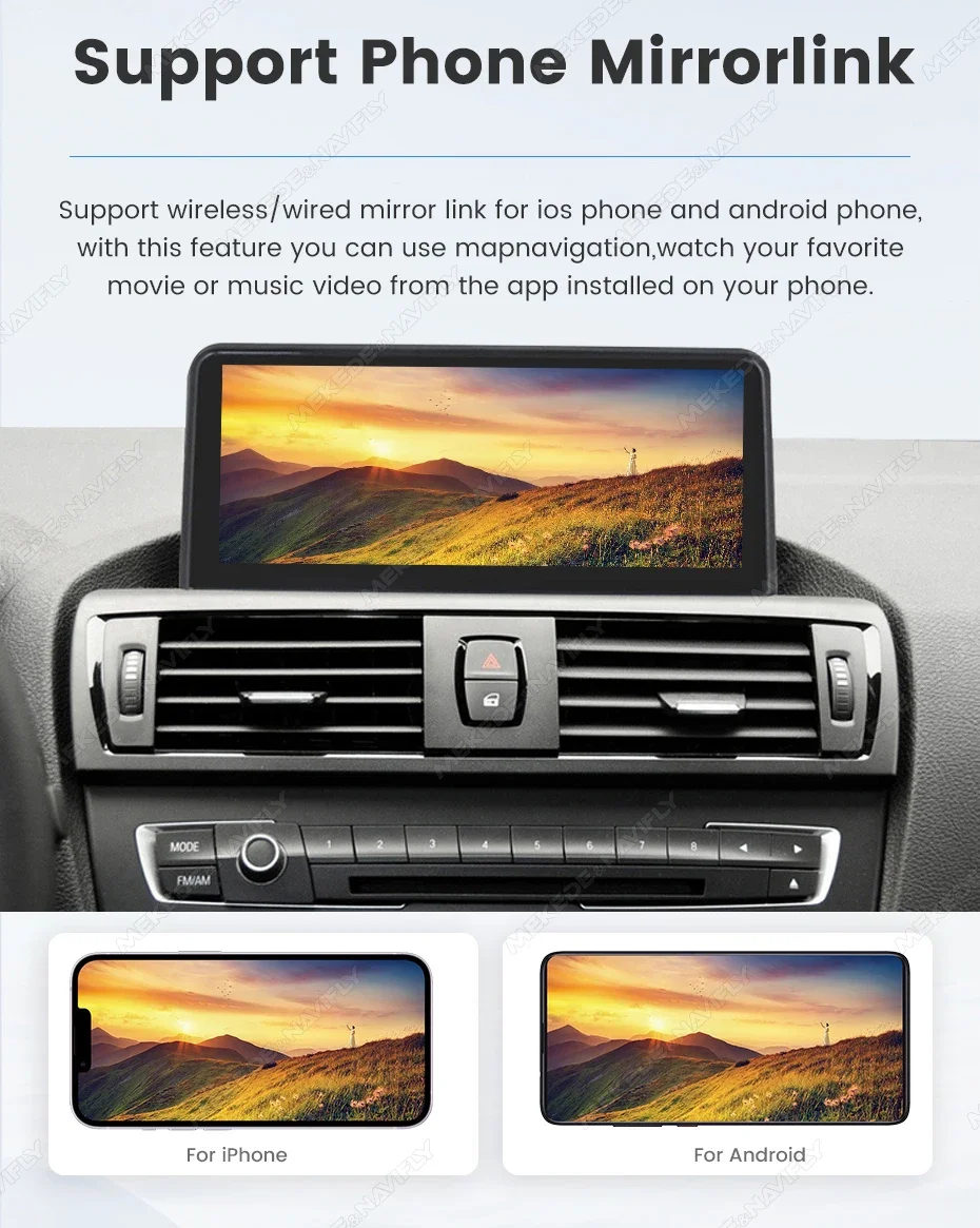 10,25 Zoll 1920*720 QLED Linux Bildschirm Kabelloses CarPlay Android Auto Autoradio für BMW 1 2 3 4 Serie F20 F21 F22 F30 F31 F32 F33 2012–2016 NBT-Systeme Autoradio Stereo Multimedia-Player mit BT GPS-Navigation Plug-and-Play-Installation – Detail 14