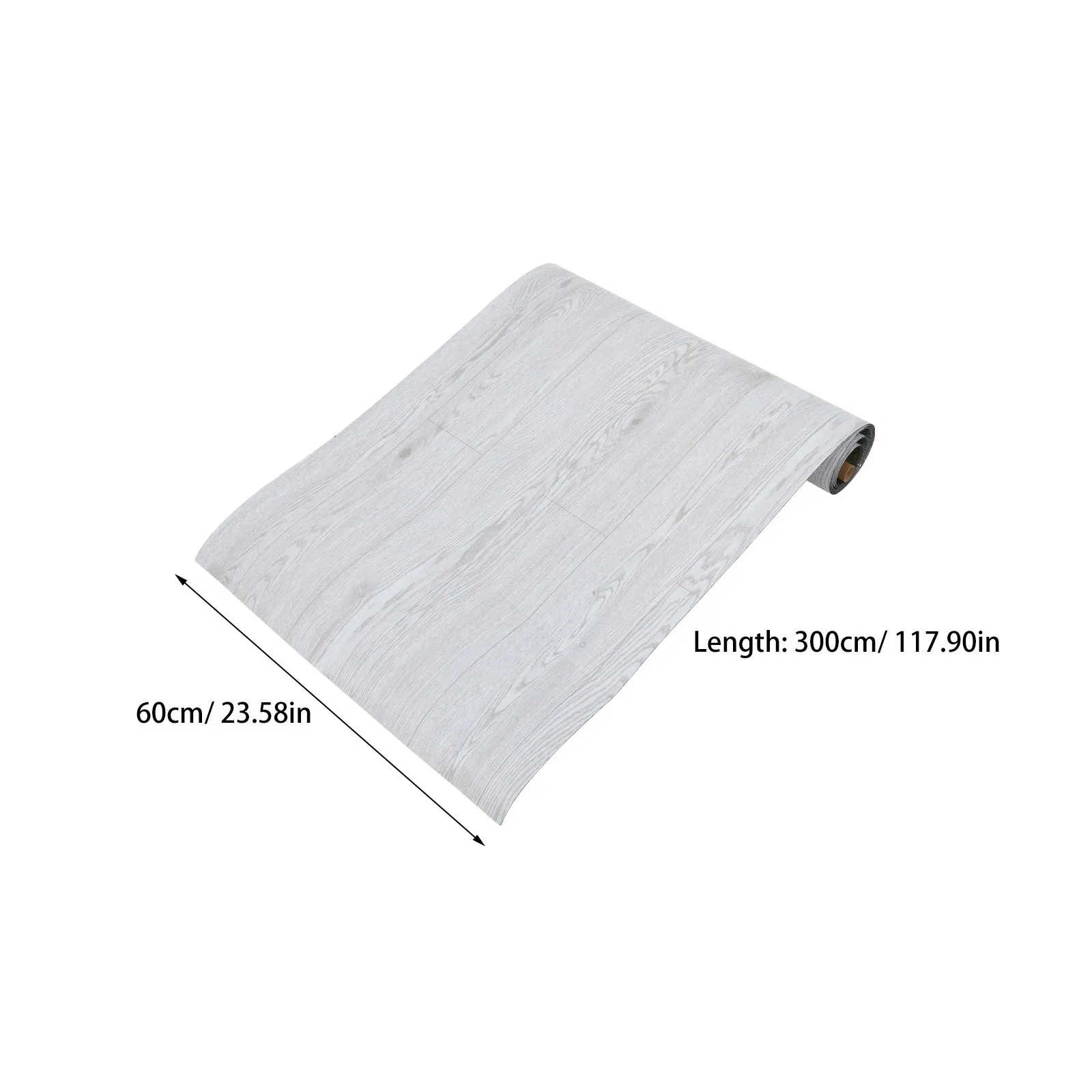 Self-Adhesive PVC Flooring Roll Wear-Resistant Easy Installation for Supermarkets Homes Peel and Stick Floor Decal Antislip