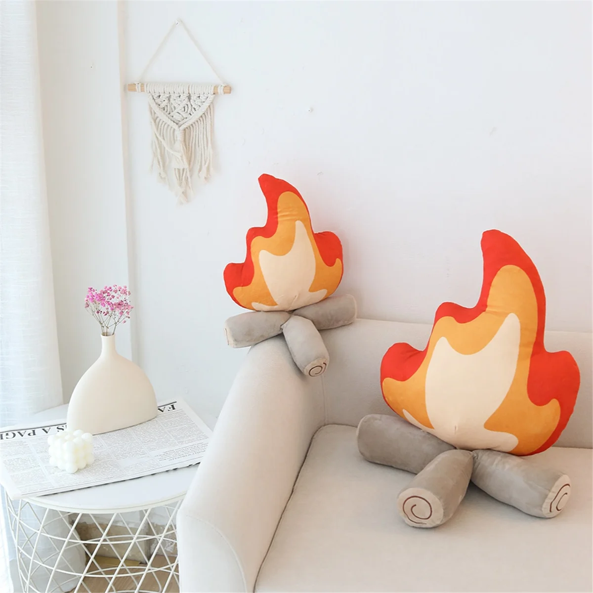 Bonfire Plush Toys Soft Throw Pillows for Bedroom Decoration, Birthday Parties & Holiday Celebrations for Friend Gift,L