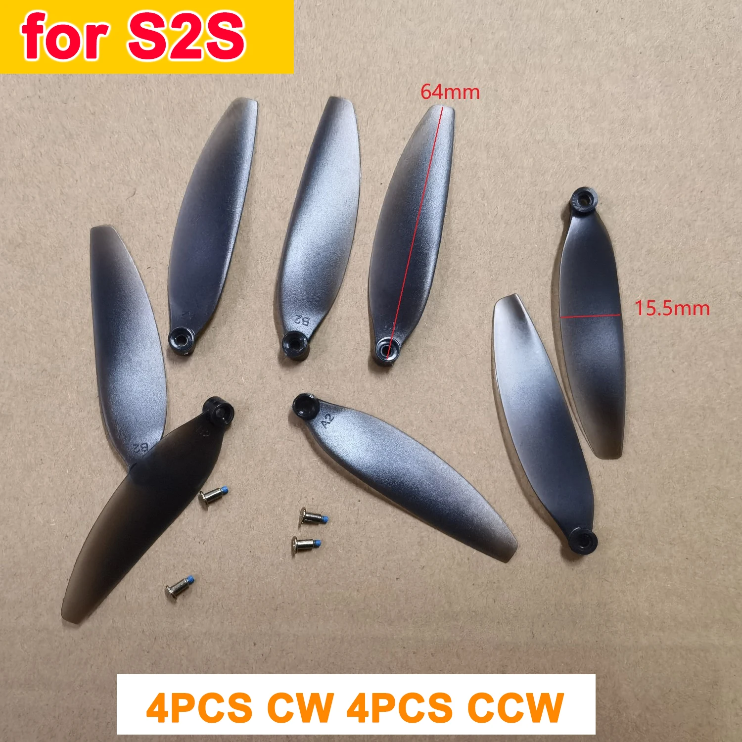 RC Drone Universal Propeller Props Spare Part for LSRC S1S / S2S / KF106 / K918 / K911 / L900 PRO SE MAX / SG108 Wing Blade Part