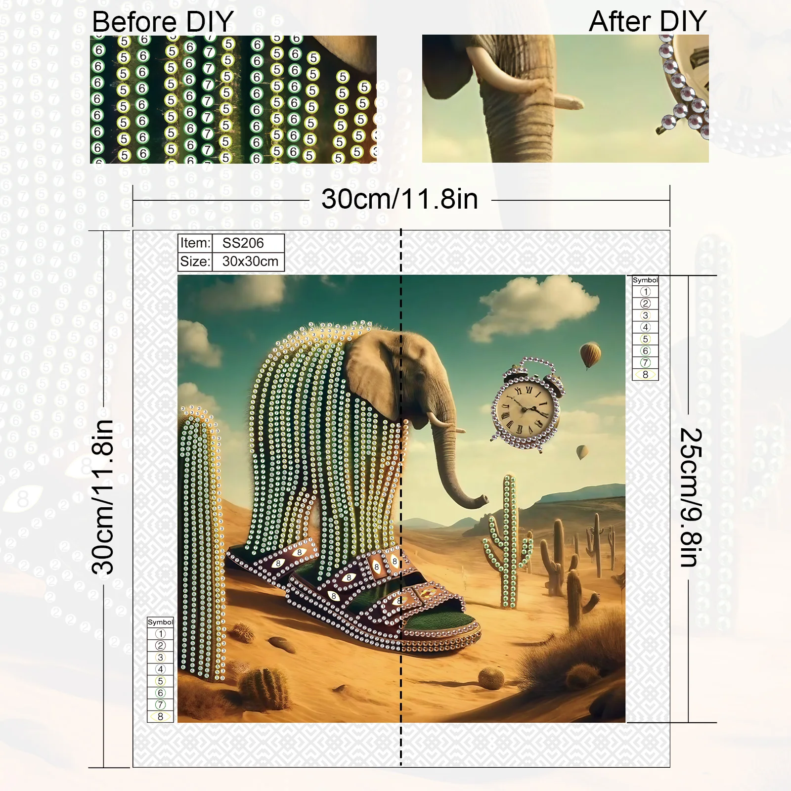 Kit de Pintura em Diamante com - Art Craft Elephant avaliação e preço
