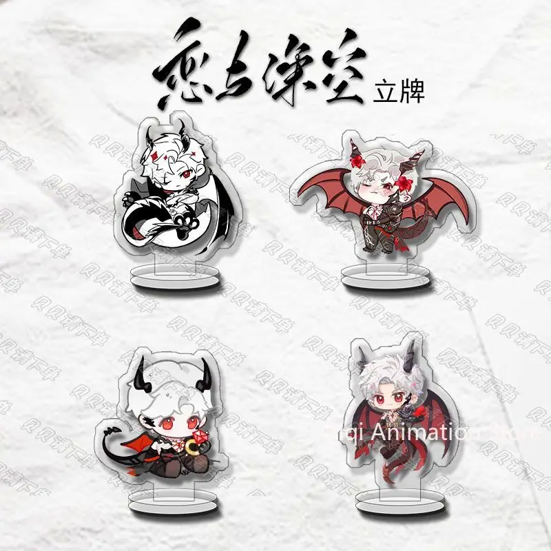 

Q version Anime Love and Deepspace Sylus Cosplay Cute Acrylic Stand Accessories Collection Desktop Ornaments Christmas Gifts