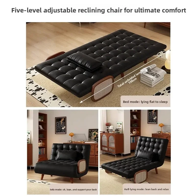 Folding Sofa Bed Dual-purpose New Small Apartment Telescopic Bed Single Living Room Balcony Multi-function Bed